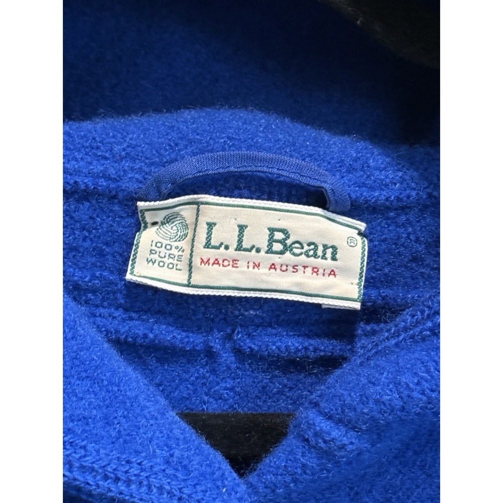 Vintage L.L. Bean Boiled Wool Trench  Coat Austria Hooded Women's Small/medium - Picture 7 of 8